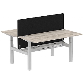 Air Electric Height Adjustable 2 Person Rectangular Back to Back Desks - Office Desks
