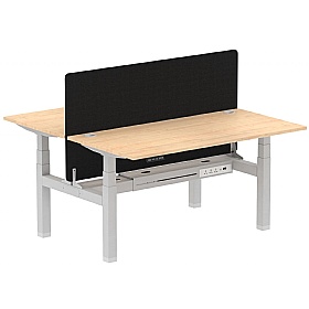 Air Electric Height Adjustable 2 Person Rectangular Back to Back Desks - Office Desks