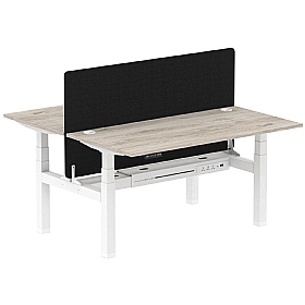 Air Electric Height Adjustable 2 Person Rectangular Back to Back Desks - Office Desks