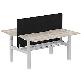 Air Electric Height Adjustable 2 Person Rectangular Back to Back Desks - Office Desks