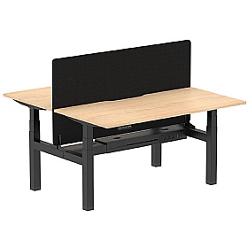 Air Electric Height Adjustable 2 Person Rectangular Back to Back Desks - Office Desks