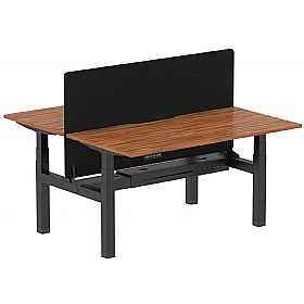 Air Electric Height Adjustable 2 Person Rectangular Back to Back Desks - Office Desks