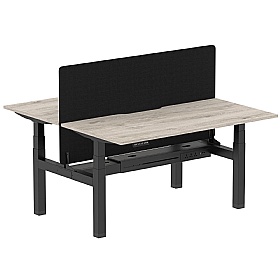 Air Electric Height Adjustable 2 Person Rectangular Back to Back Desks - Office Desks