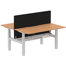 Air Electric Height Adjustable 2 Person Rectangular Back to Back Desks - Office Desks