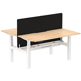 Air Electric Height Adjustable 2 Person Rectangular Back to Back Desks - Office Desks