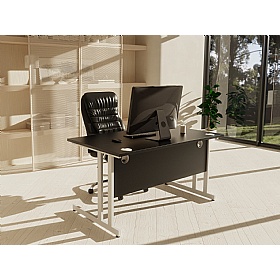 Eclipse Black Rectangular Office Desks