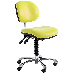 Clean Room Vinyl Ergonomic Operator Chair with HEPA Air Filter