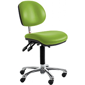 Clean Room Vinyl Ergonomic Operator Chair with HEPA Air Filter