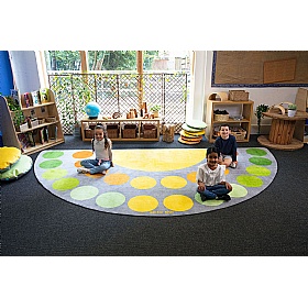 Safari Large Semi Circle Placement Carpet