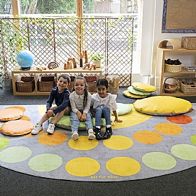 Safari Large Semi Circle Placement Carpet