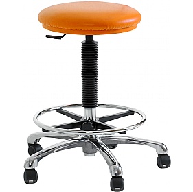 Clean Room Vinyl Draughtsman Stool with HEPA Air Filter