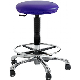 Clean Room Vinyl Draughtsman Stool with HEPA Air Filter