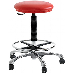 Clean Room Vinyl Draughtsman Stool with HEPA Air Filter