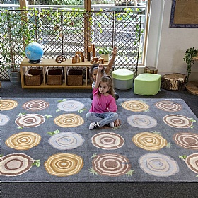 Natural World Tree Stump Placement Carpet