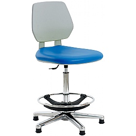 Clean Room Vinyl Draughtsman Chair with HEPA Air Filter
