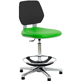 Clean Room Vinyl Draughtsman Chair with HEPA Air Filter