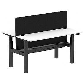 Air Shallow Electric Height Adjustable 2 Person Rectangular Back to Back Desks
