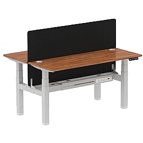 Air Shallow Electric Height Adjustable 2 Person Rectangular Back to Back Desks