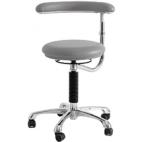 Dental Vinyl Stools with Adjustable Arm Support