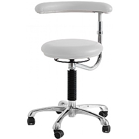 Dental Vinyl Stools with Adjustable Arm Support
