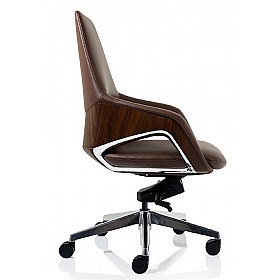 Olive Faux Leather Executive Office Chair