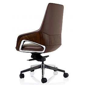 Olive Faux Leather Executive Office Chair