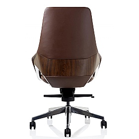 Olive Faux Leather Executive Office Chair