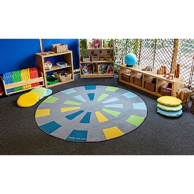Star Burst Carpet - School Furniture