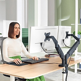 Leitz Ergo Dual Monitor Arm - Office Accessories