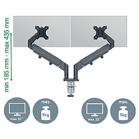 Leitz Ergo Dual Monitor Arm - Office Accessories