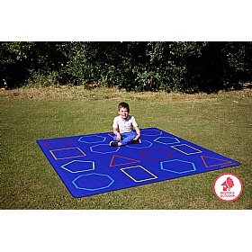 Essentials Rainbow Geometric Placement Carpet - School Furniture