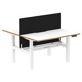 Oslo Electric Height Adjustable 2 Person Rectangular Back to Back Desks