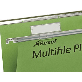 Rexel Multifile Assorted Colours Foolscap Suspension Files - Pack of 20