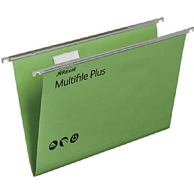 Rexel Multifile Assorted Colours Foolscap Suspension Files - Pack of 20