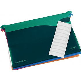 Rexel Multifile Secura Assorted Colours A4 Suspension Files - Pack of 10