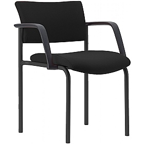 Arena Square 4-Leg Meeting and Conference Chairs with Arms - Office Chairs