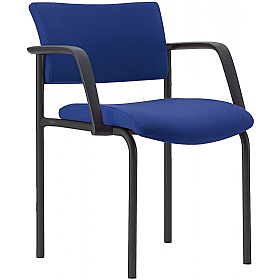 Arena Square 4-Leg Meeting and Conference Chairs with Arms - Office Chairs