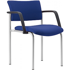 Arena Square 4-Leg Meeting and Conference Chairs with Arms - Office Chairs
