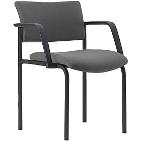 Arena Square 4-Leg Meeting and Conference Chairs with Arms - Office Chairs