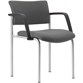 Arena Square 4-Leg Meeting and Conference Chairs with Arms - Office Chairs