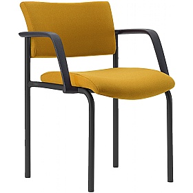 Arena Square 4-Leg Meeting and Conference Chairs with Arms - Office Chairs