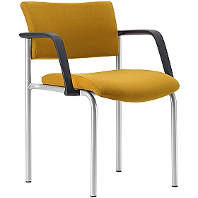 Arena Square 4-Leg Meeting and Conference Chairs with Arms - Office Chairs