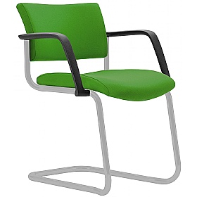 Arena Square Cantilever Stacking Meeting and Conference Chairs with Arms - Office Chairs