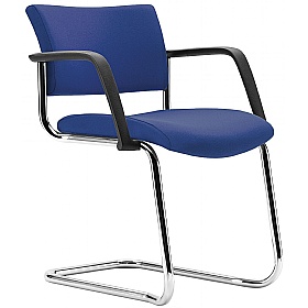 Arena Square Cantilever Stacking Meeting and Conference Chairs with Arms - Office Chairs