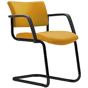 Arena Square Cantilever Stacking Meeting and Conference Chairs with Arms - Office Chairs