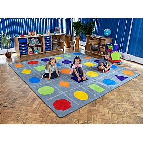 Geometric Shapes Carpet - School Furniture
