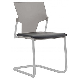 Ikon Upholstered Cantilever Stacking Meeting and Conference Chairs