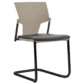 Ikon Upholstered Cantilever Stacking Meeting and Conference Chairs