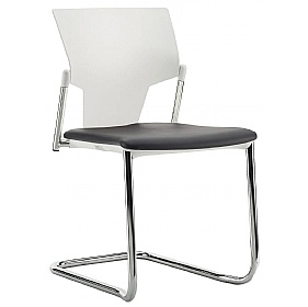 Ikon Upholstered Cantilever Stacking Meeting and Conference Chairs