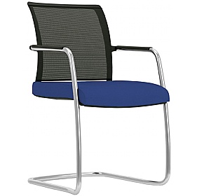 Jib Lite Mesh Back Cantilever Meeting and Conference Chairs